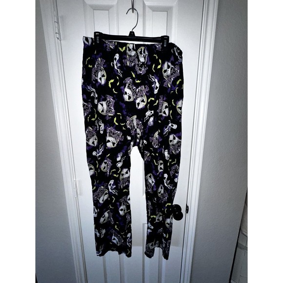 The Nightmare Before Christmas Jack Skellington Pumpkin King Lounge Pants XL - Picture 1 of 5